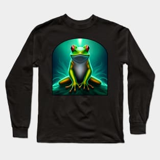 Froggy Animal Spirit (21) - Trippy Psychedelic Frog Long Sleeve T-Shirt